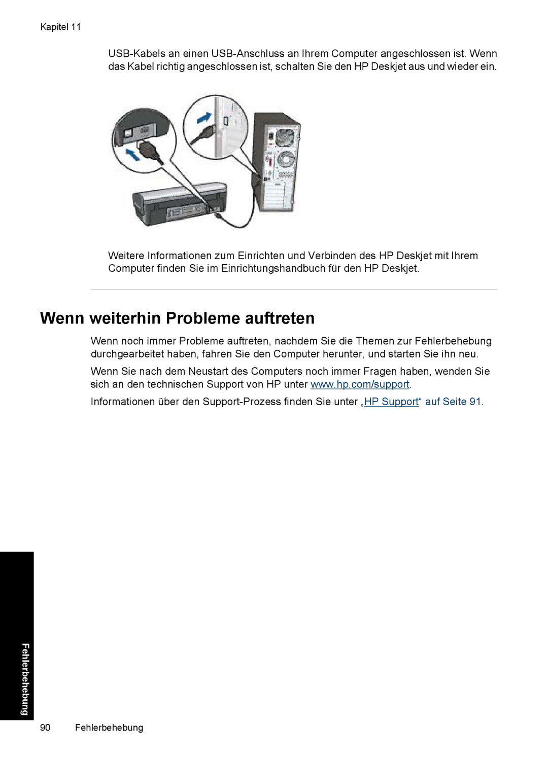 HP D2400 manual Wenn weiterhin Probleme auftreten 