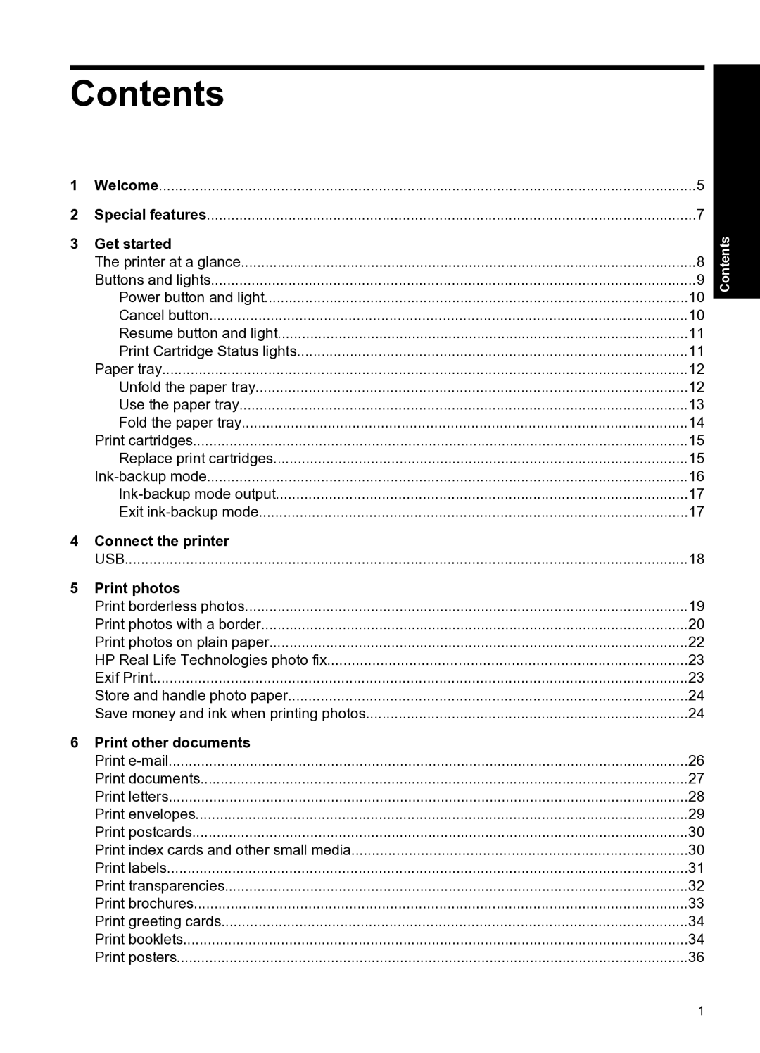 HP D2500 manual Contents 