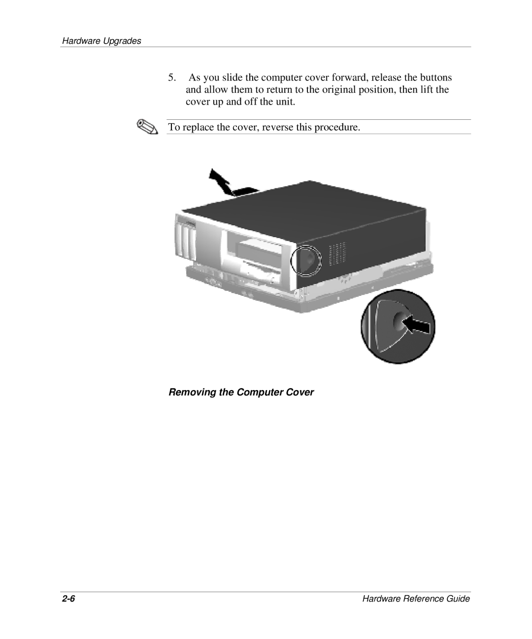 HP D300 manual Removing the Computer Cover 