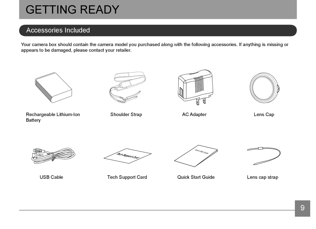 HP d3500 manual Getting Ready, Accessories Included 