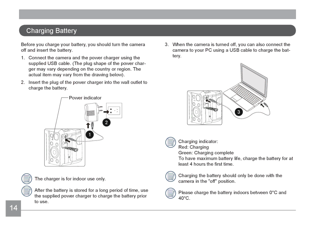 HP d3500 manual Charging Battery 