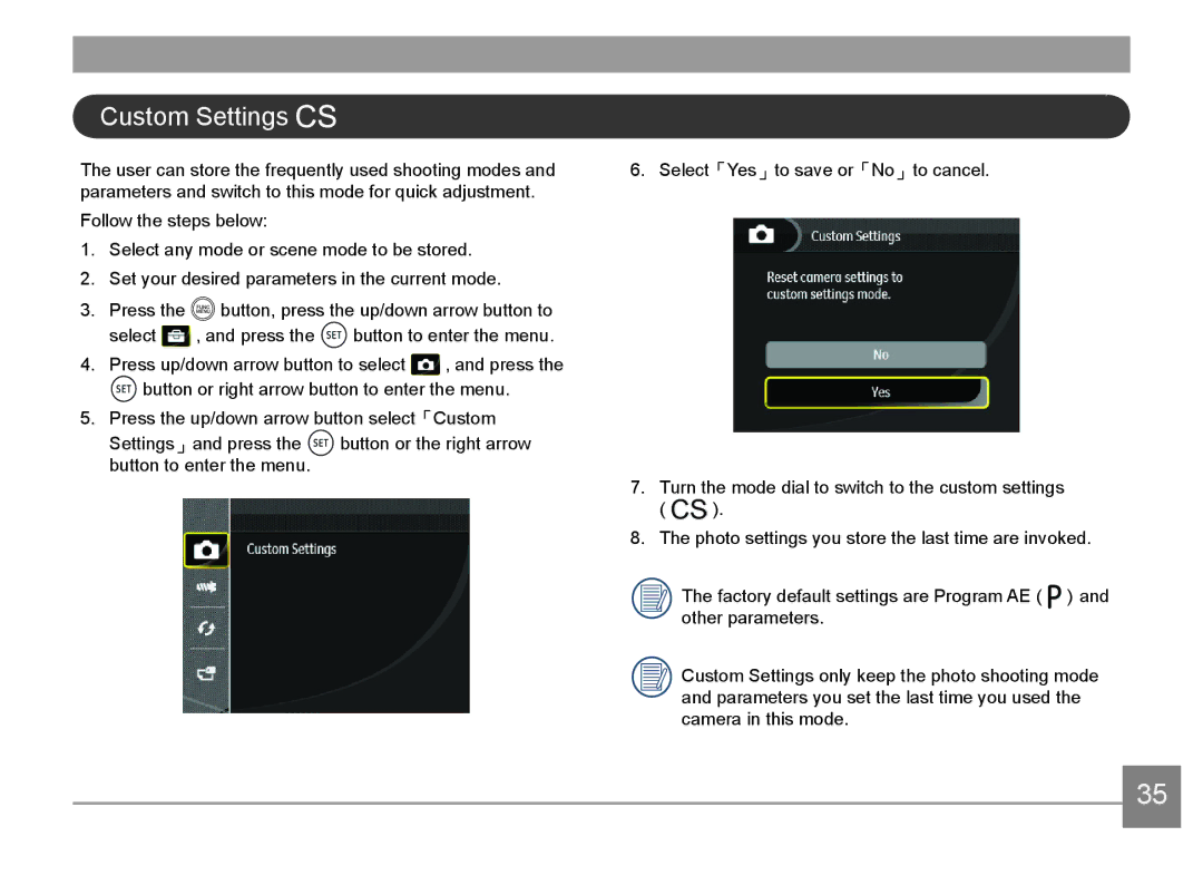 HP d3500 manual Custom Settings 