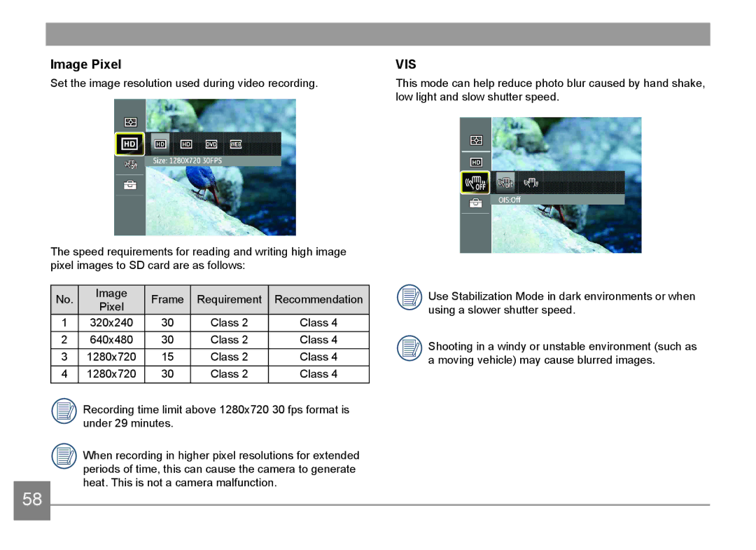 HP d3500 manual Image Pixel, Vis 