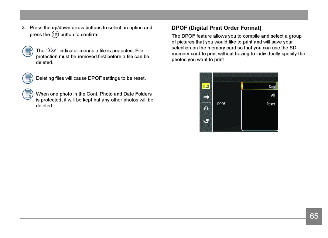 HP d3500 manual Dpof Digital Print Order Format 