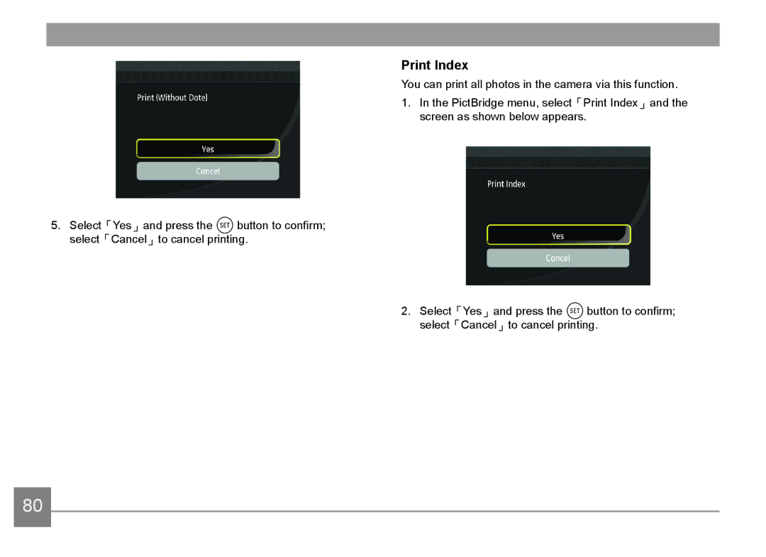 HP d3500 manual Print Index 