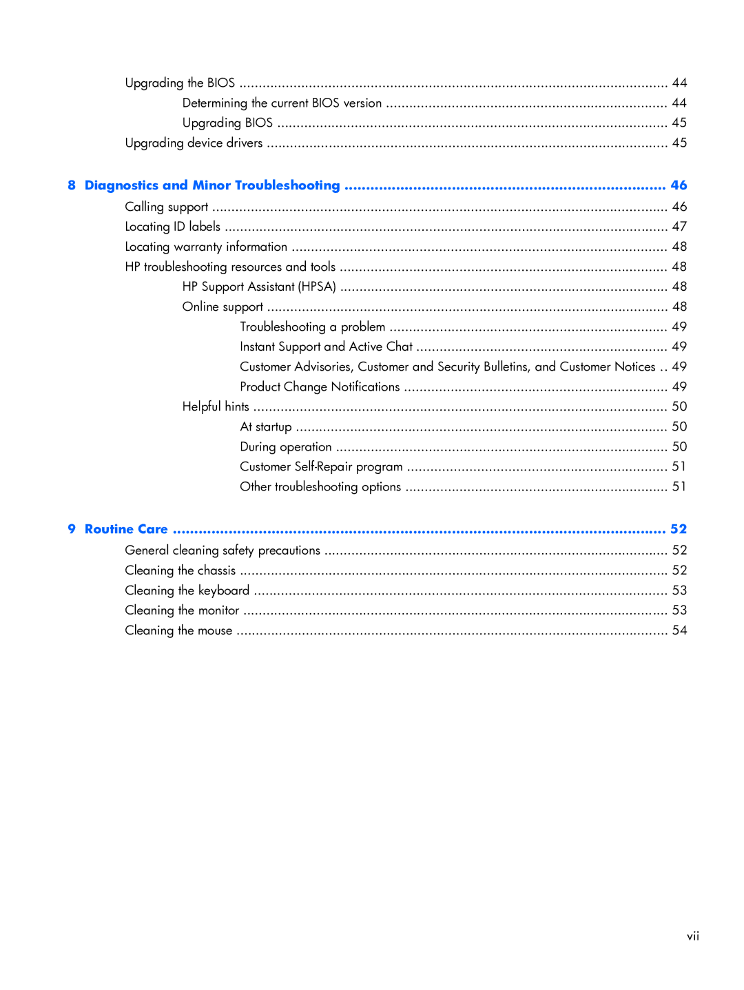 HP 663728R999F7PH, D3H66UTABA manual Diagnostics and Minor Troubleshooting 