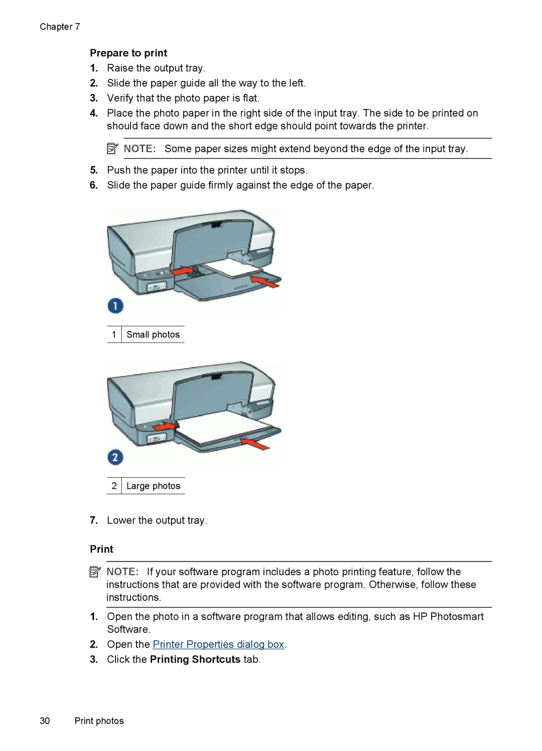 HP D4200 manual Prepare to print 