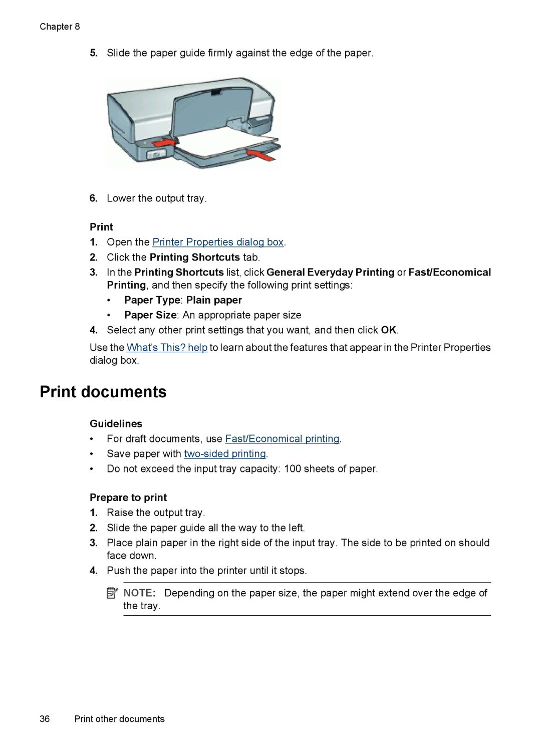 HP D4200 manual Print documents 