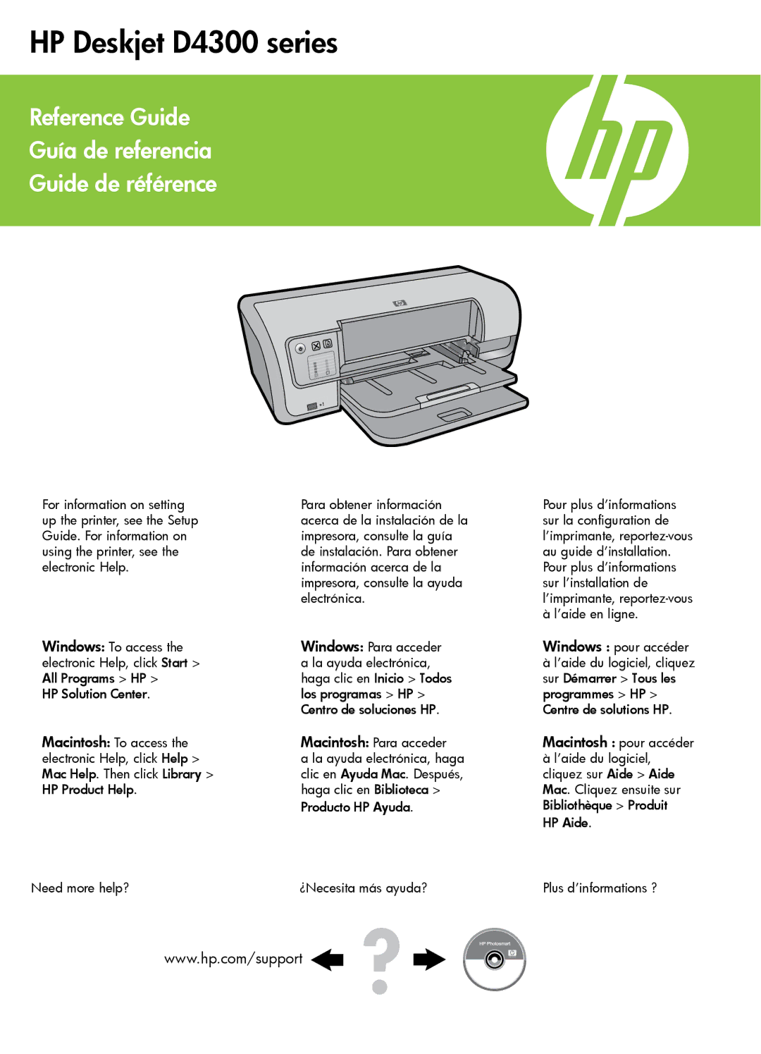 HP manual HP Deskjet D4300 series 