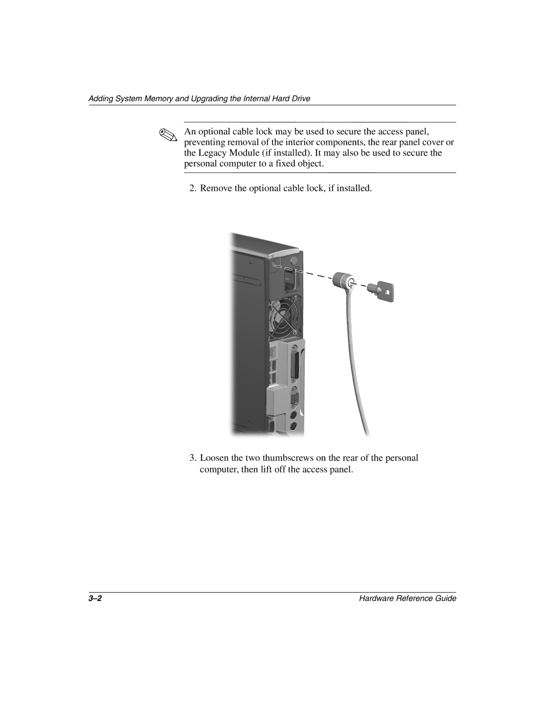 HP D500 manual Adding System Memory and Upgrading the Internal Hard Drive 