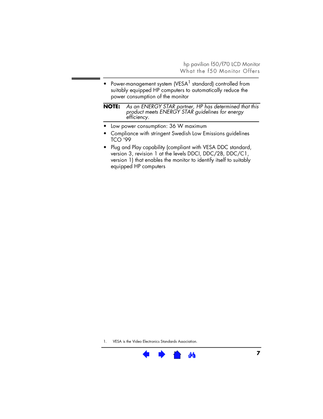 HP D5064, D5063 manual Vesa is the Video Electronics Standards Association 