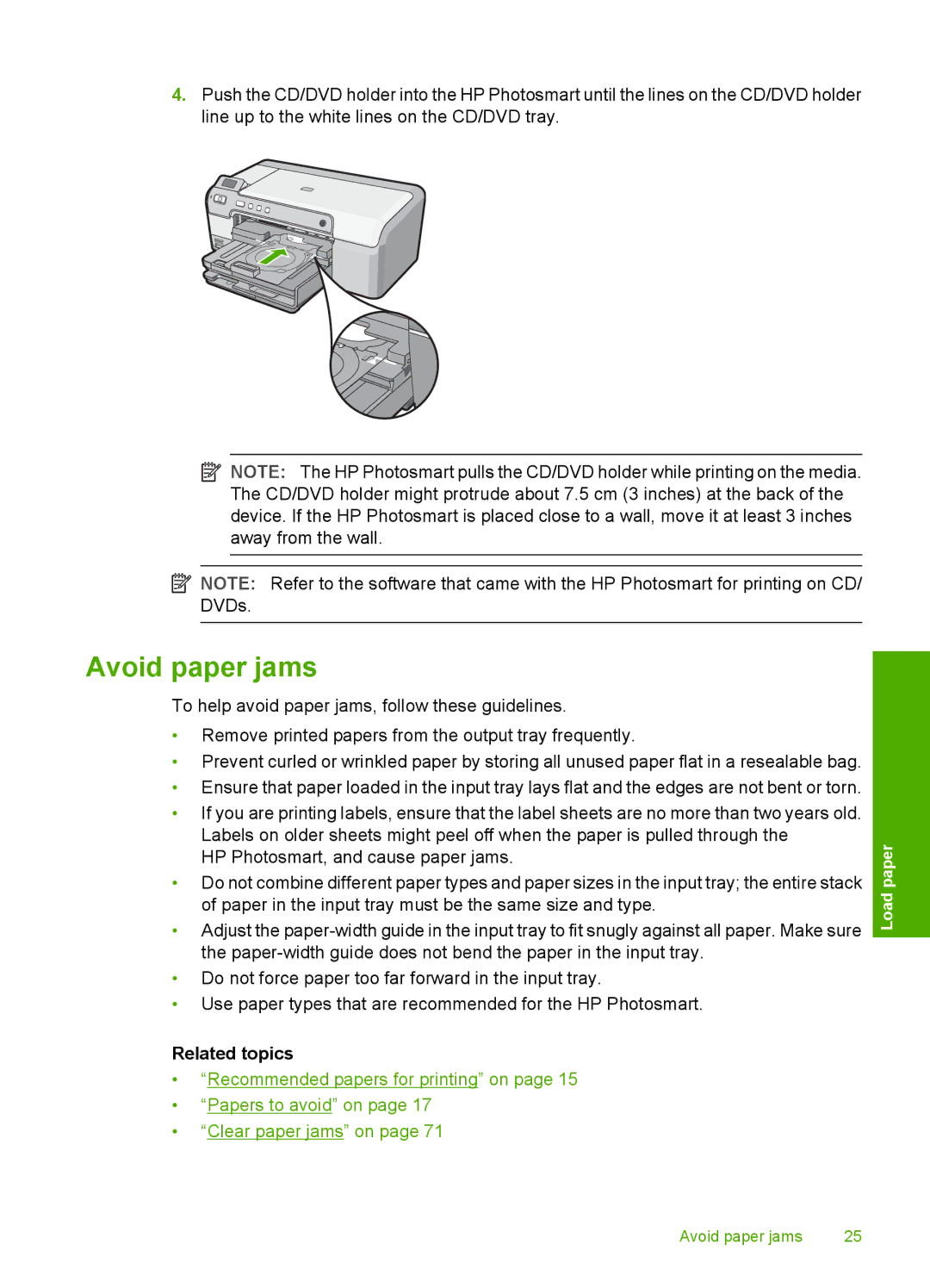 HP D5300 manual Avoid paper jams 