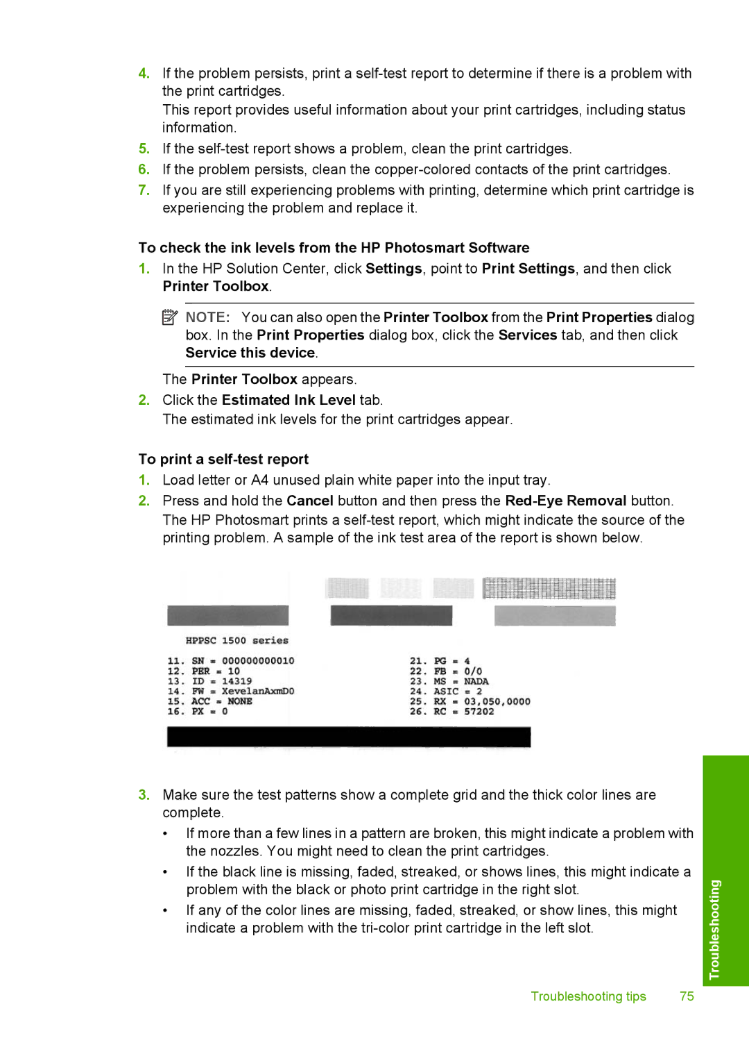 HP D5300 manual To check the ink levels from the HP Photosmart Software 