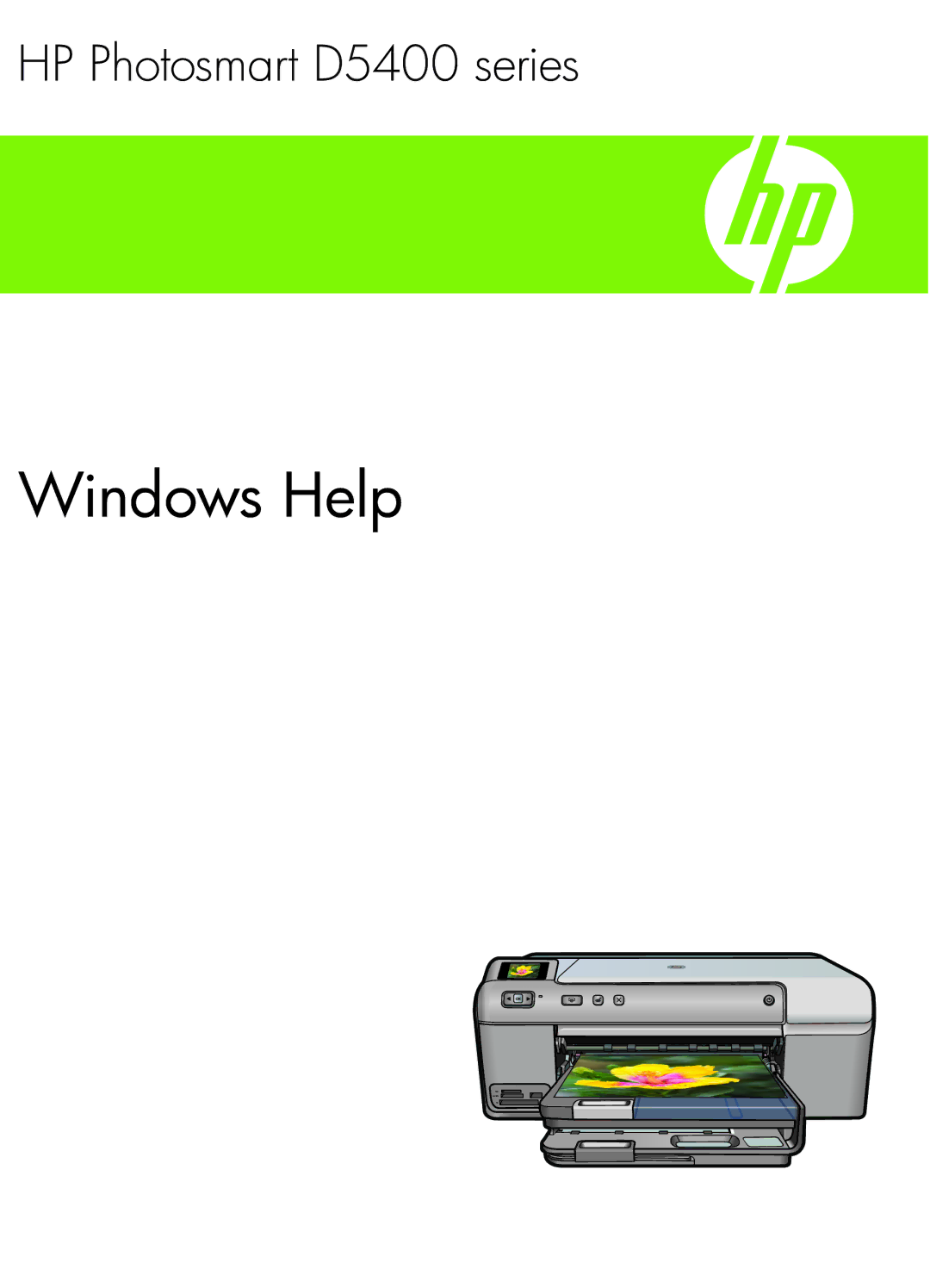 HP D5400 manual Windows Help 