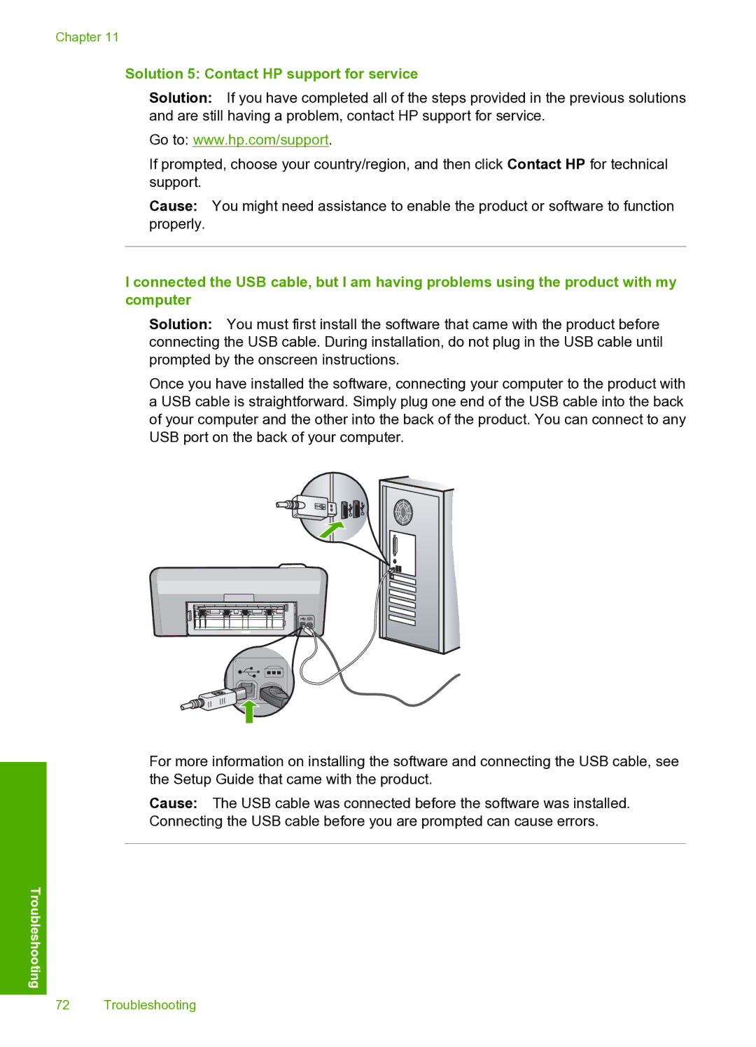 HP D5400 manual Solution 5 Contact HP support for service 