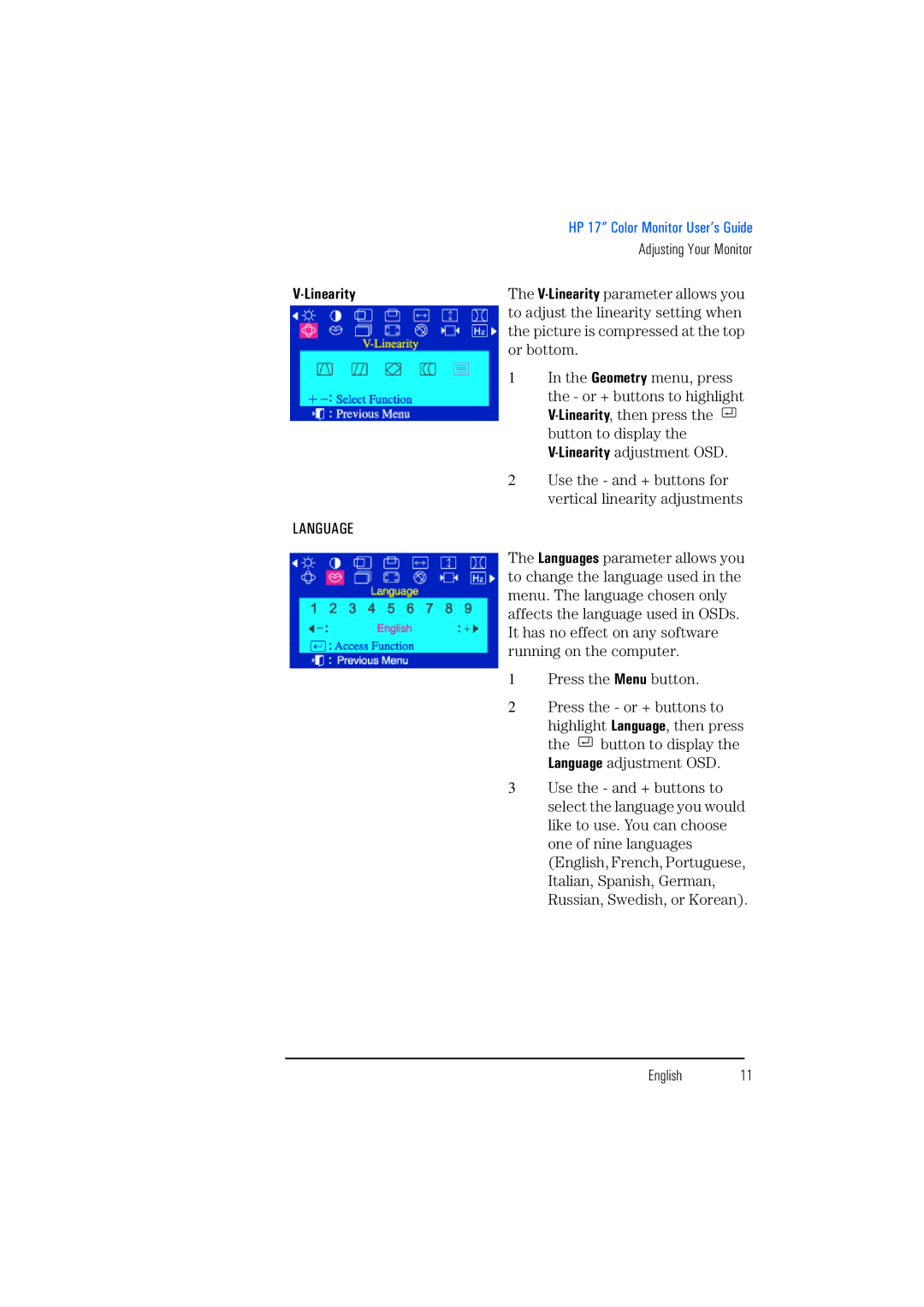 HP P720, D8907 manual Linearity 