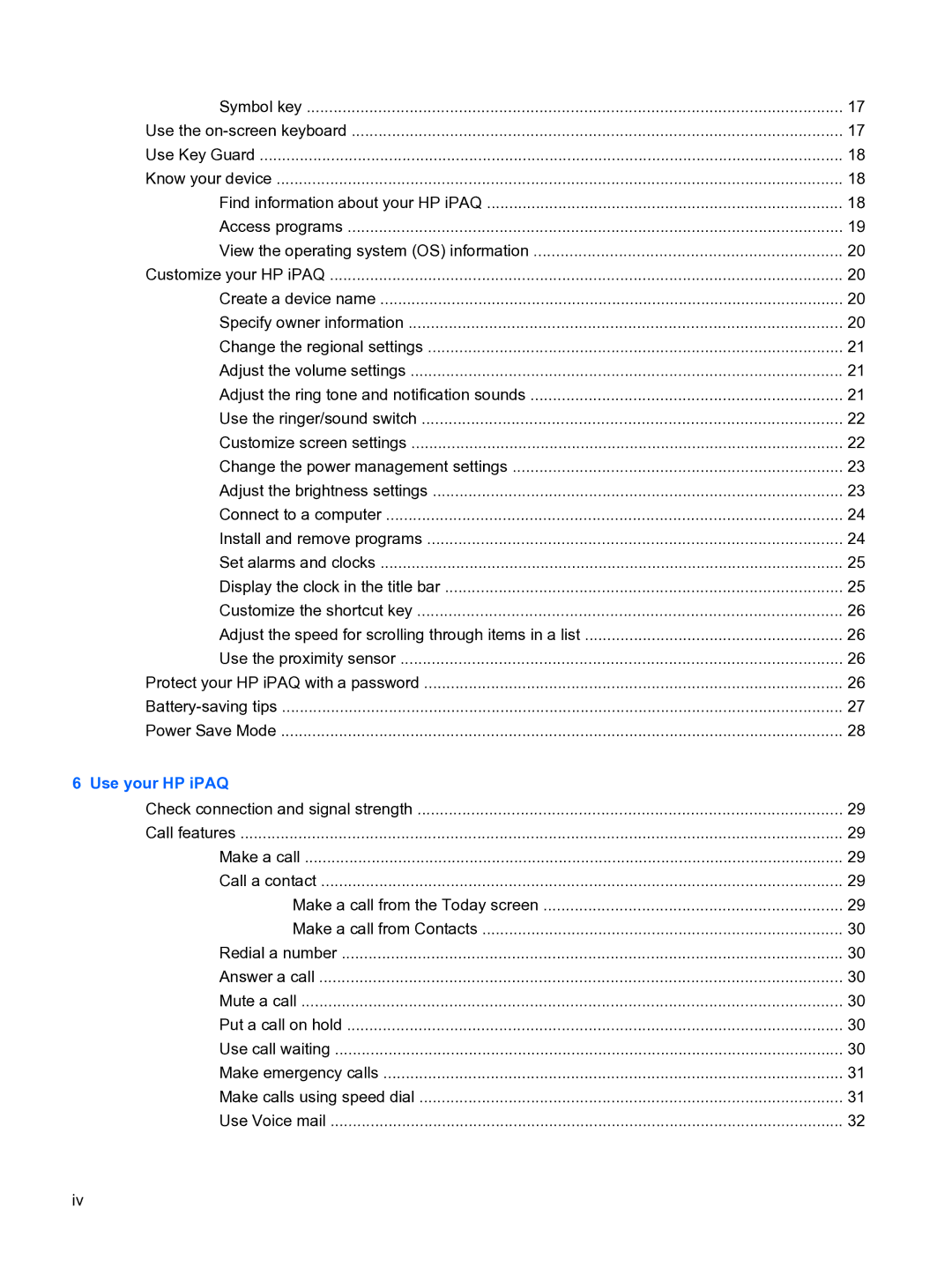 HP Data Messenger manual Use your HP iPAQ 