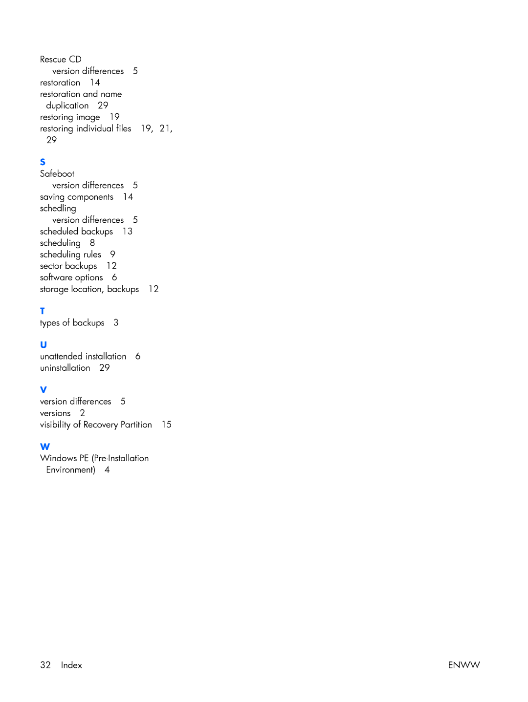 HP dc5700 manual Types of backups 