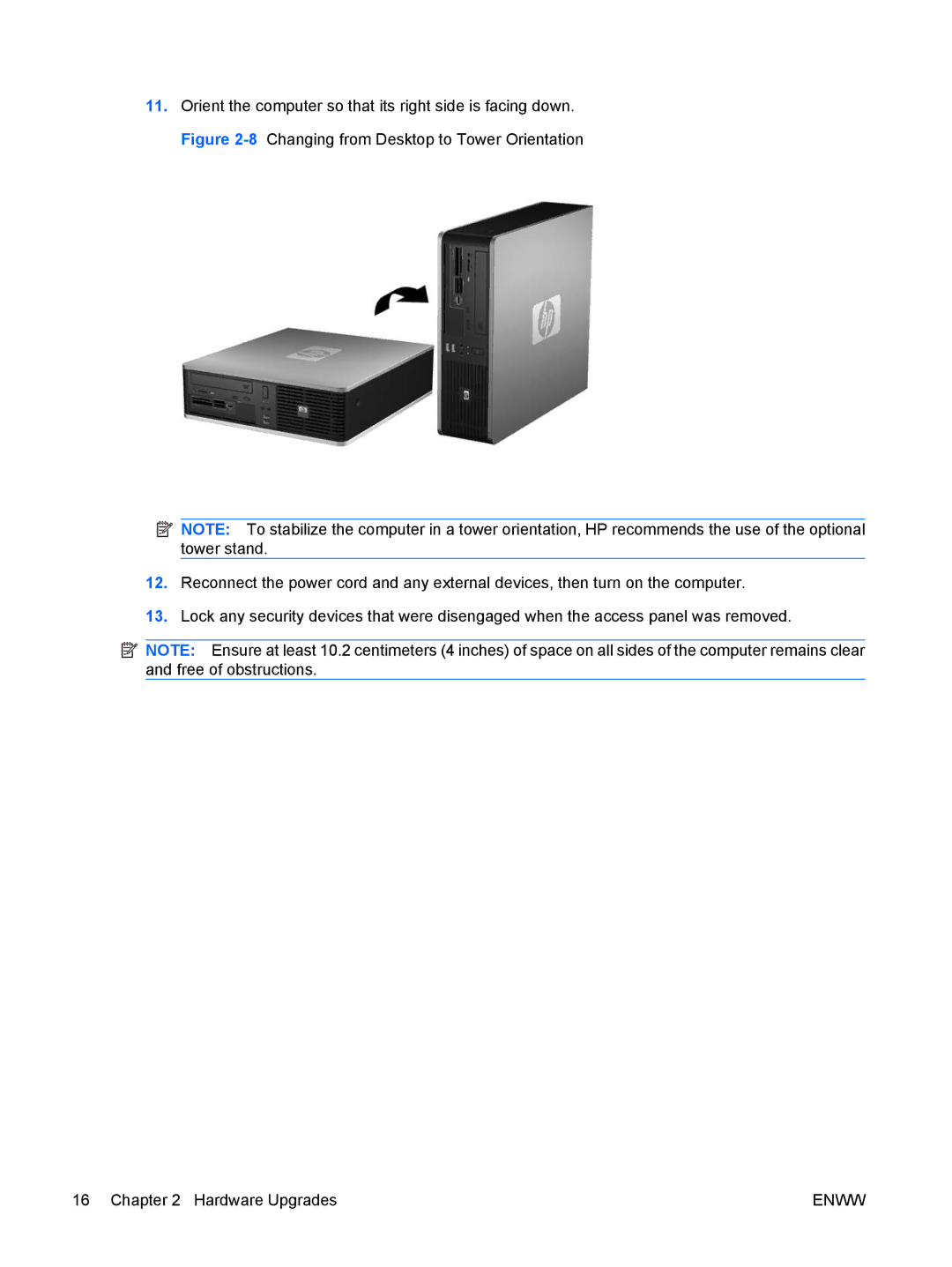 HP dc5800 manual Enww 