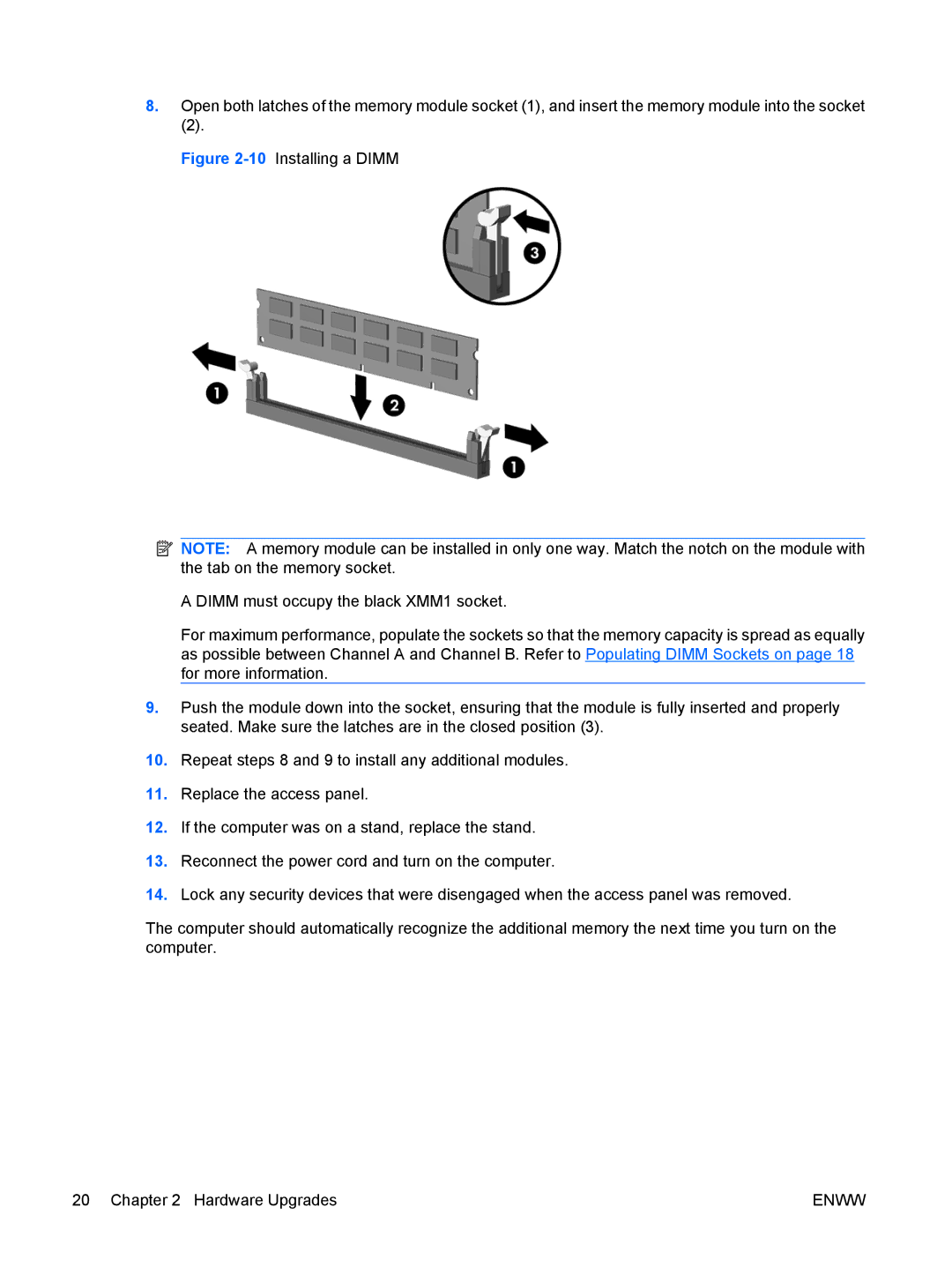 HP dc5800 manual Enww 