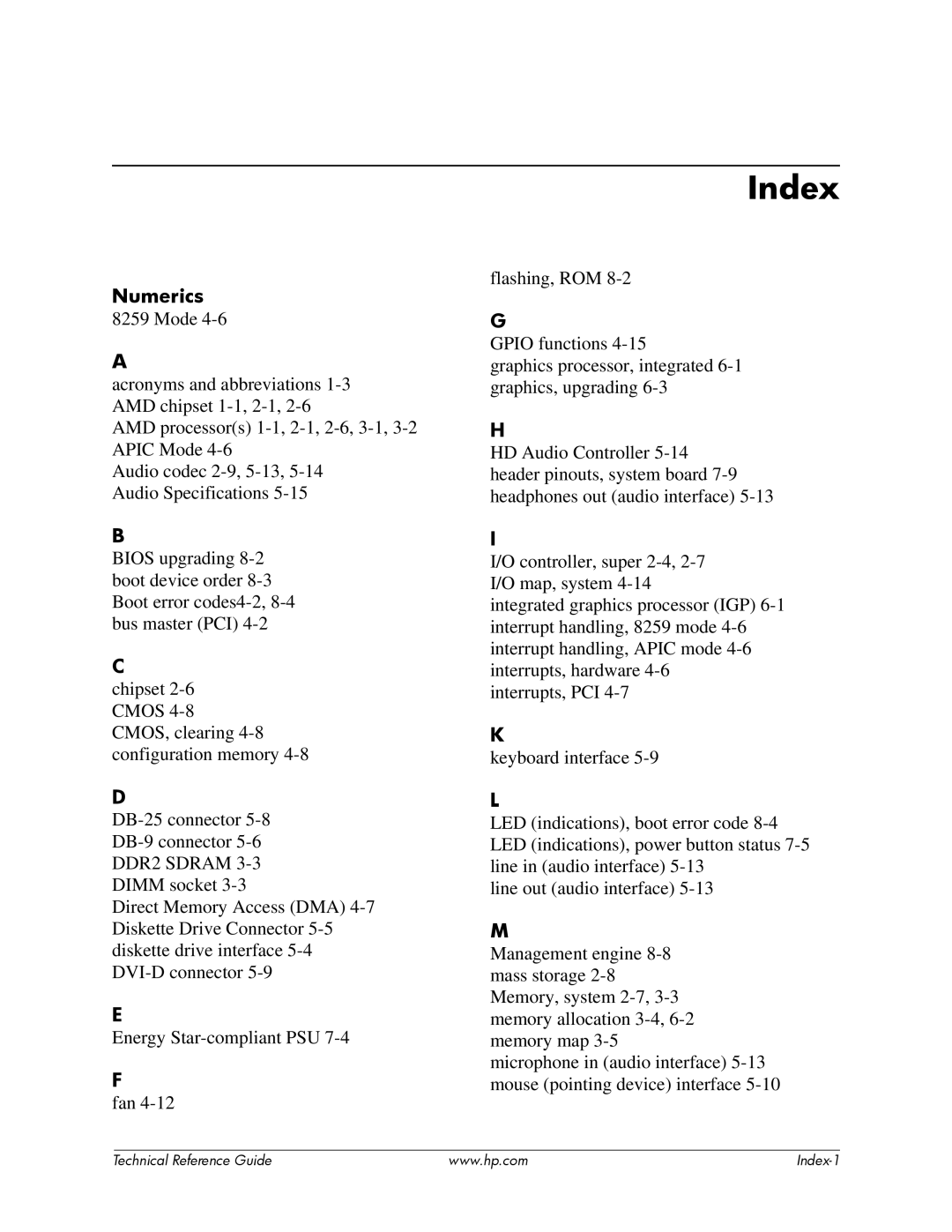 HP dc5850 manual Index, Numerics 