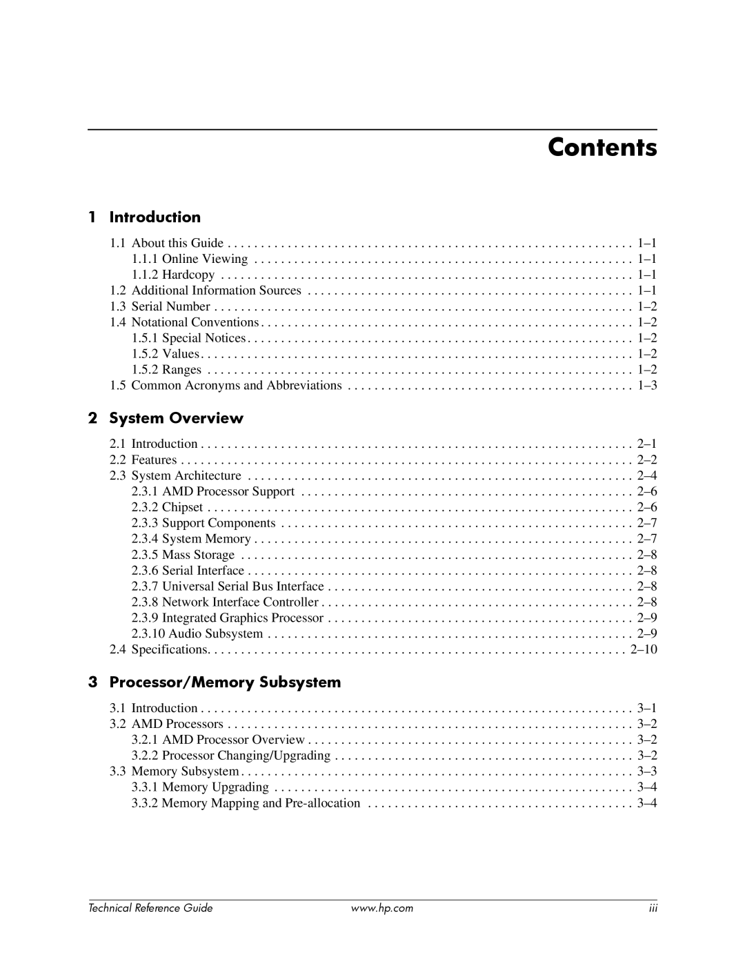 HP dc5850 manual Contents 