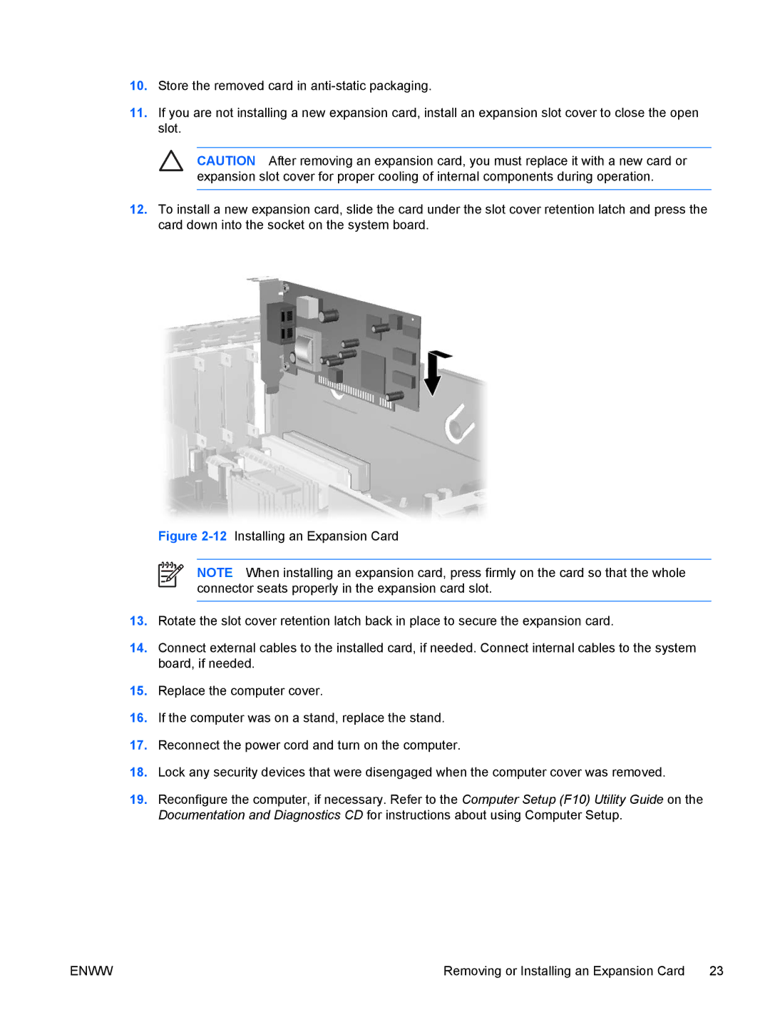 HP dc72 Client manual Enww 