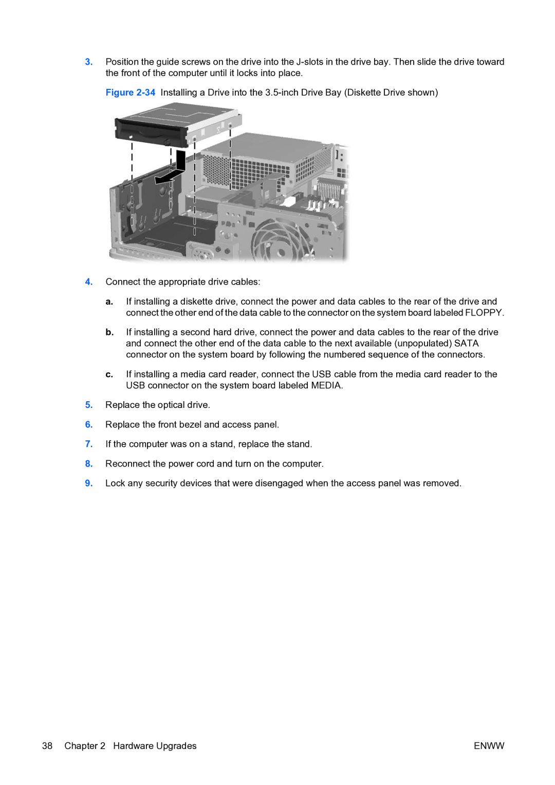 HP dc73 Blade Client manual Enww 