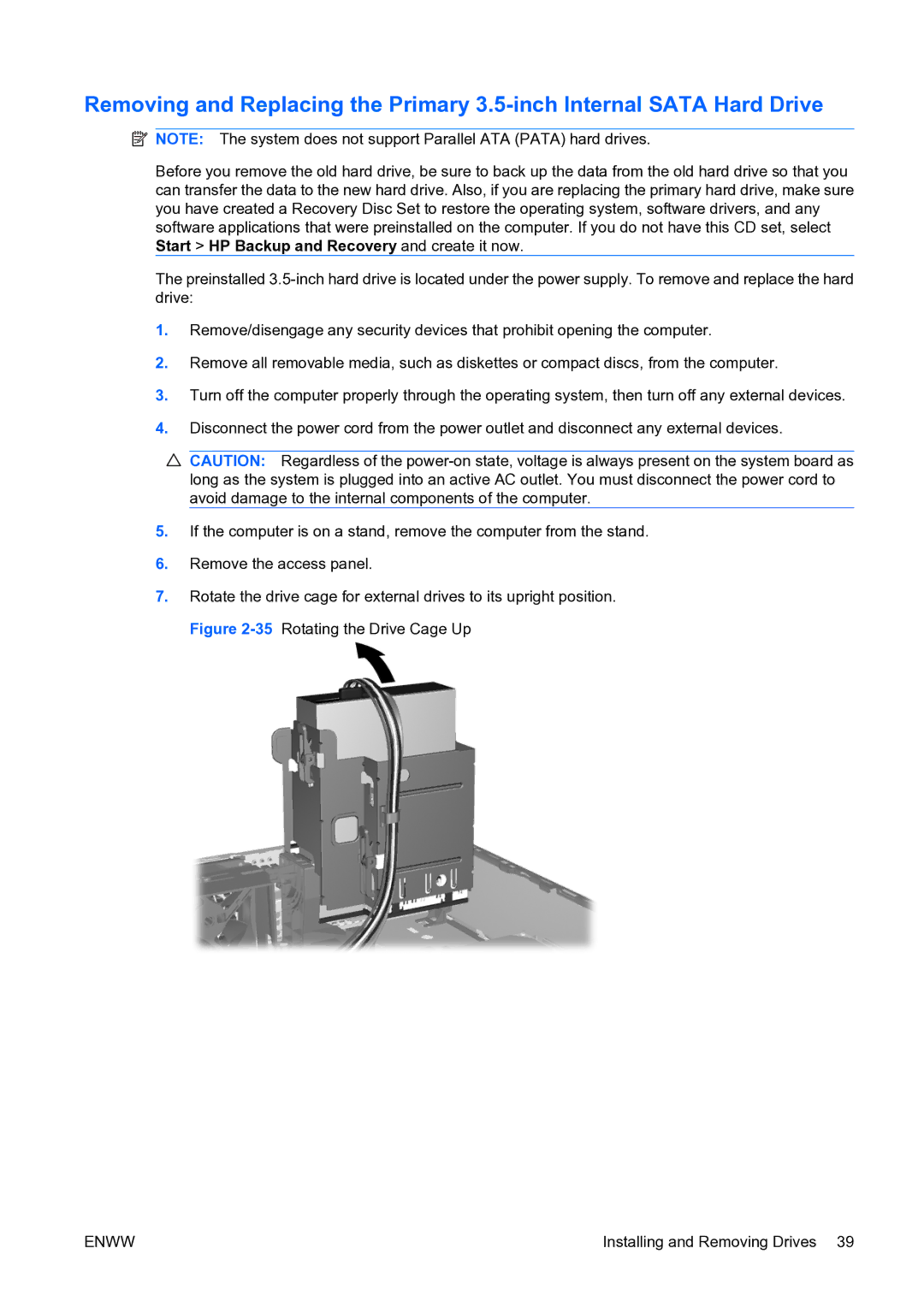 HP dc73 Blade Client manual Enww 