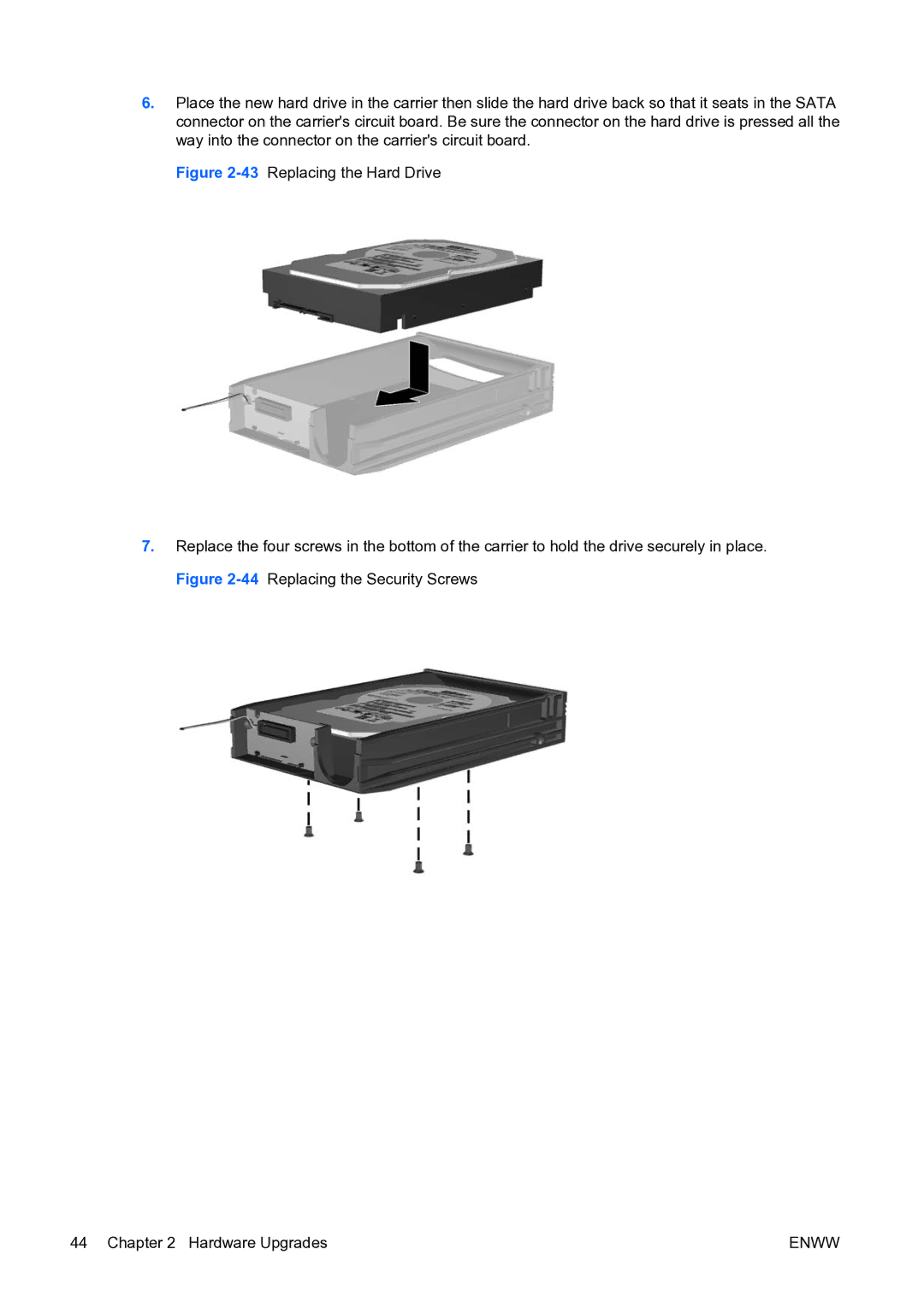 HP dc73 Blade Client manual Enww 