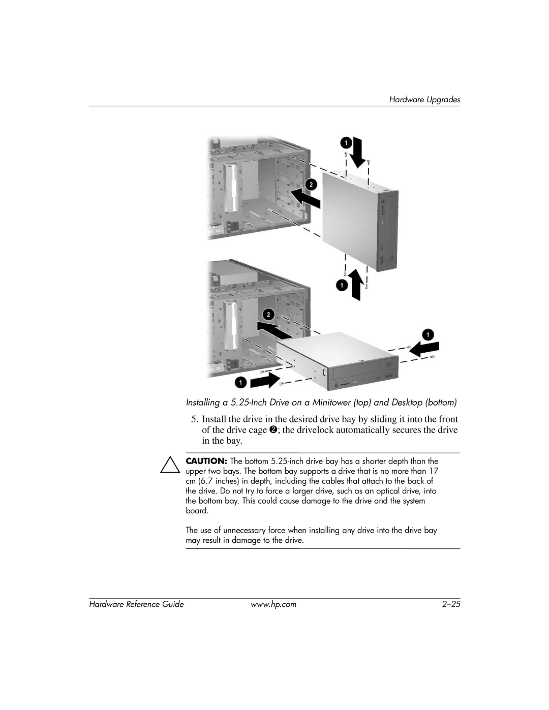 HP dc7600 tower manual Hardware Upgrades 