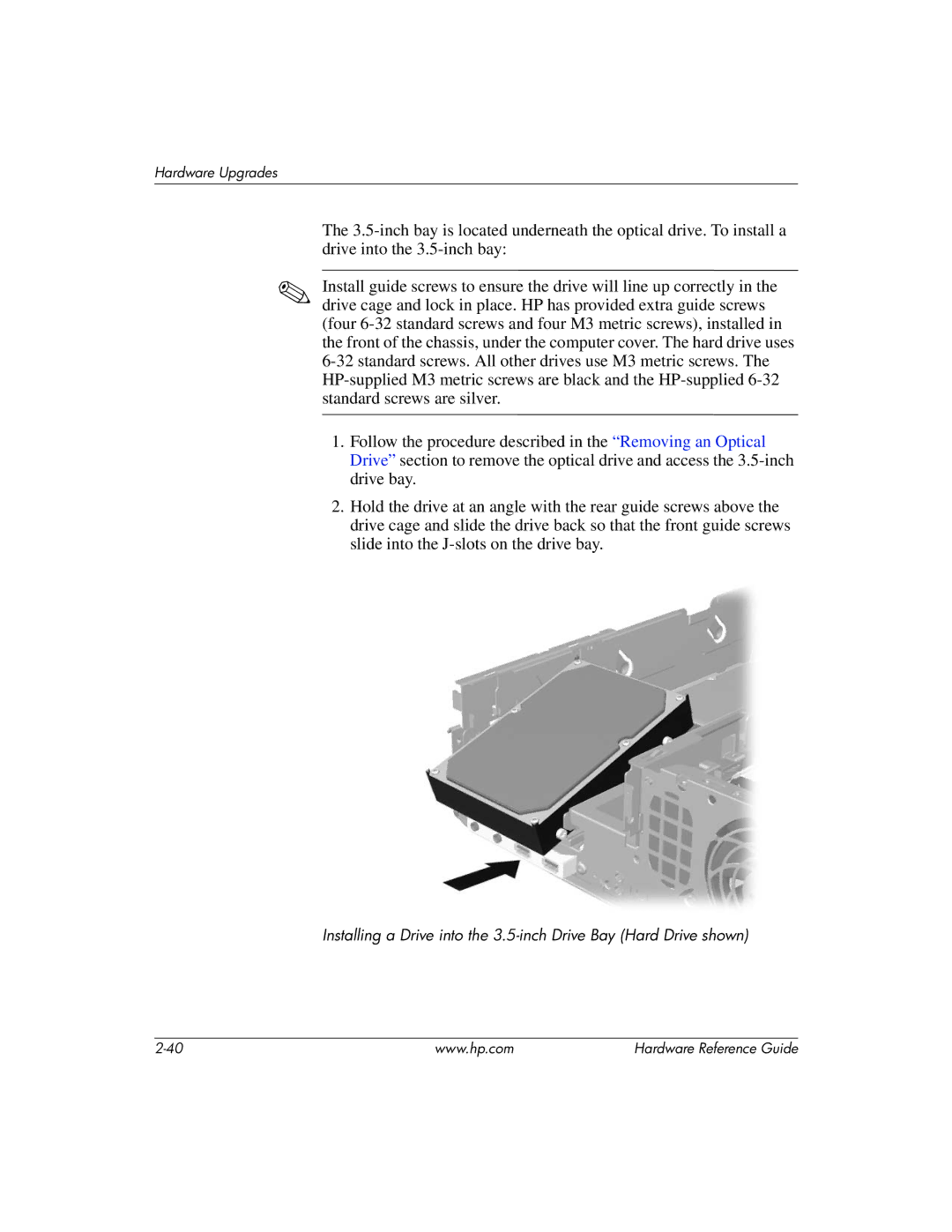 HP dc7600 manual Hardware Upgrades 