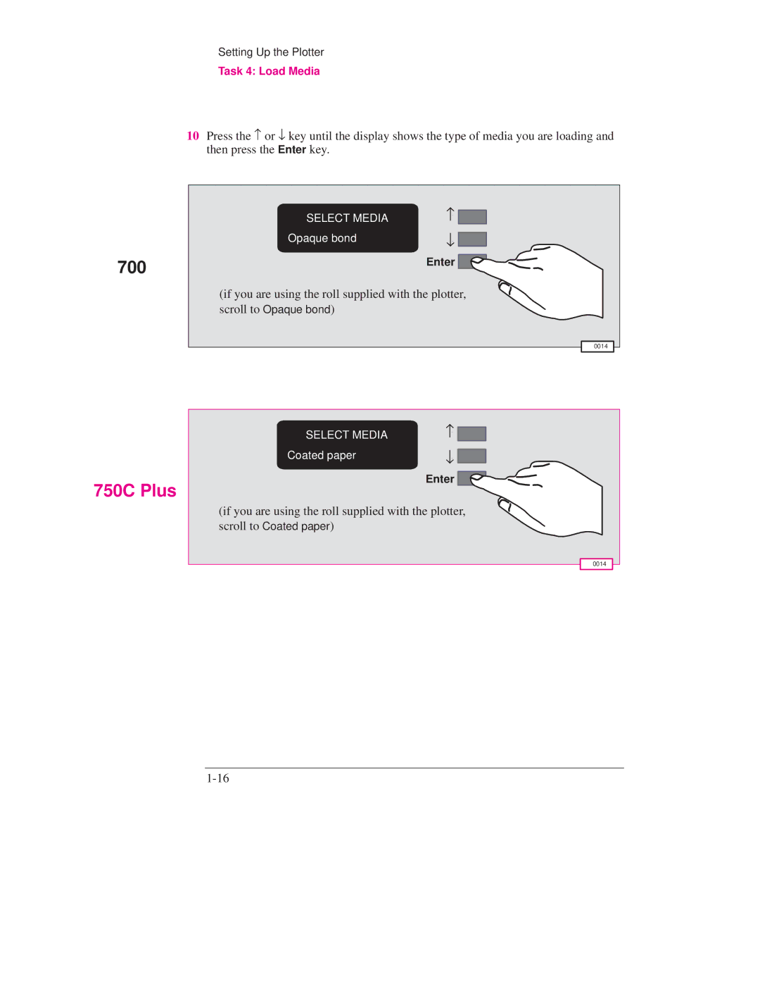 HP Design Jet Plotter 700, Design Jet Plotter 750C Plus manual If you are using the roll supplied with the plotter 