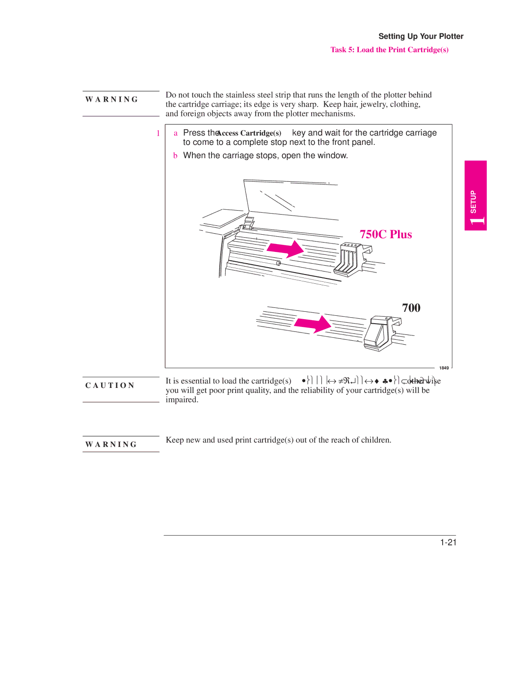 HP Design Jet Plotter 750C Plus, Design Jet Plotter 700 manual U T I O N R N I N G 