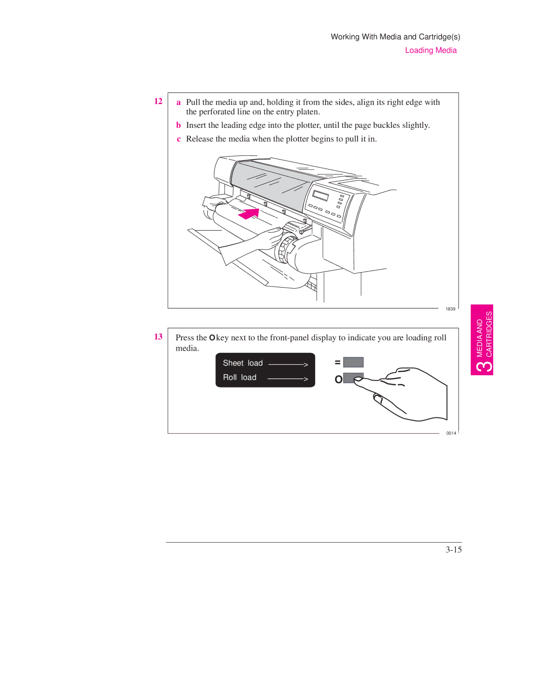 HP Design Jet Plotter 750C Plus, Design Jet Plotter 700 manual Sheet load ±±±±±±±± Roll load 