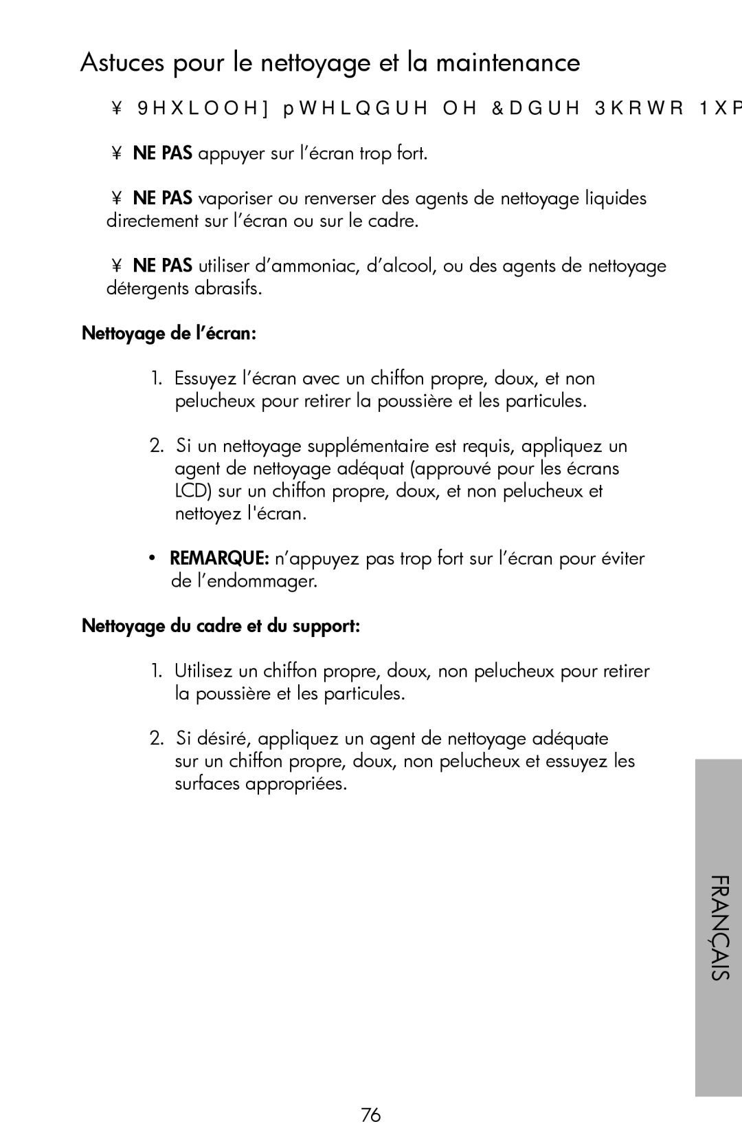 HP DF780, DF720, DF1000 manual Astuces pour le nettoyage et la maintenance 