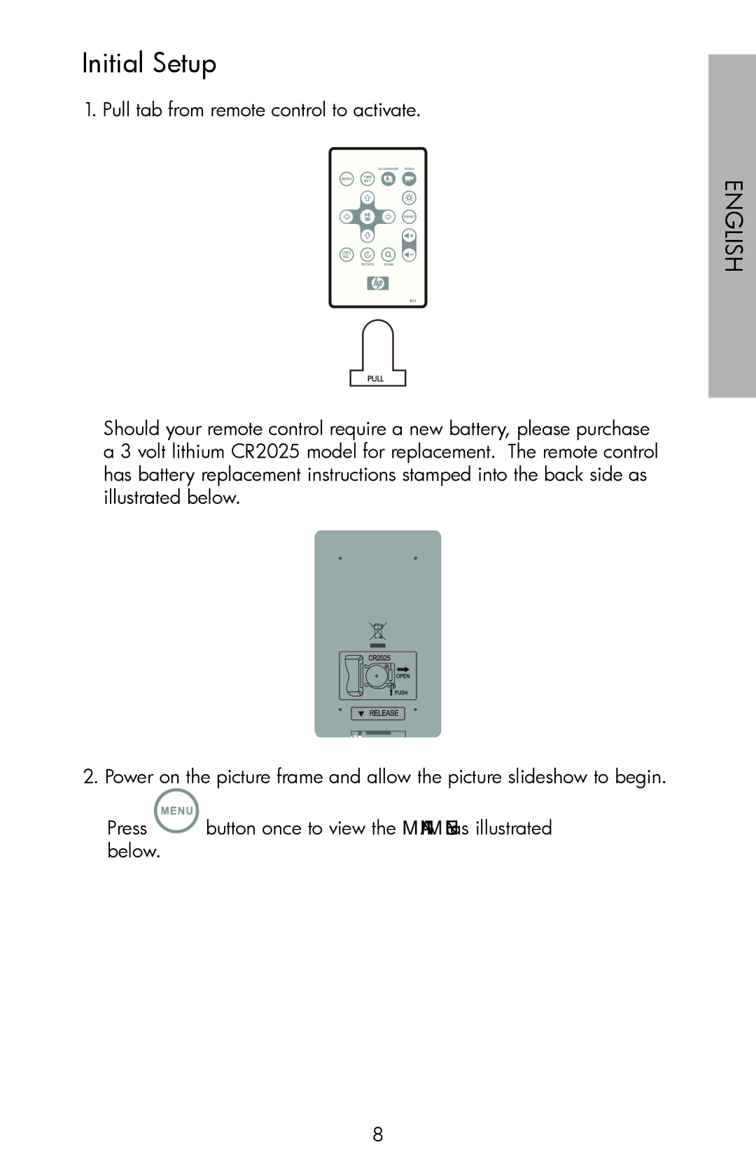 HP DF720, DF1000, DF780 manual Initial Setup 