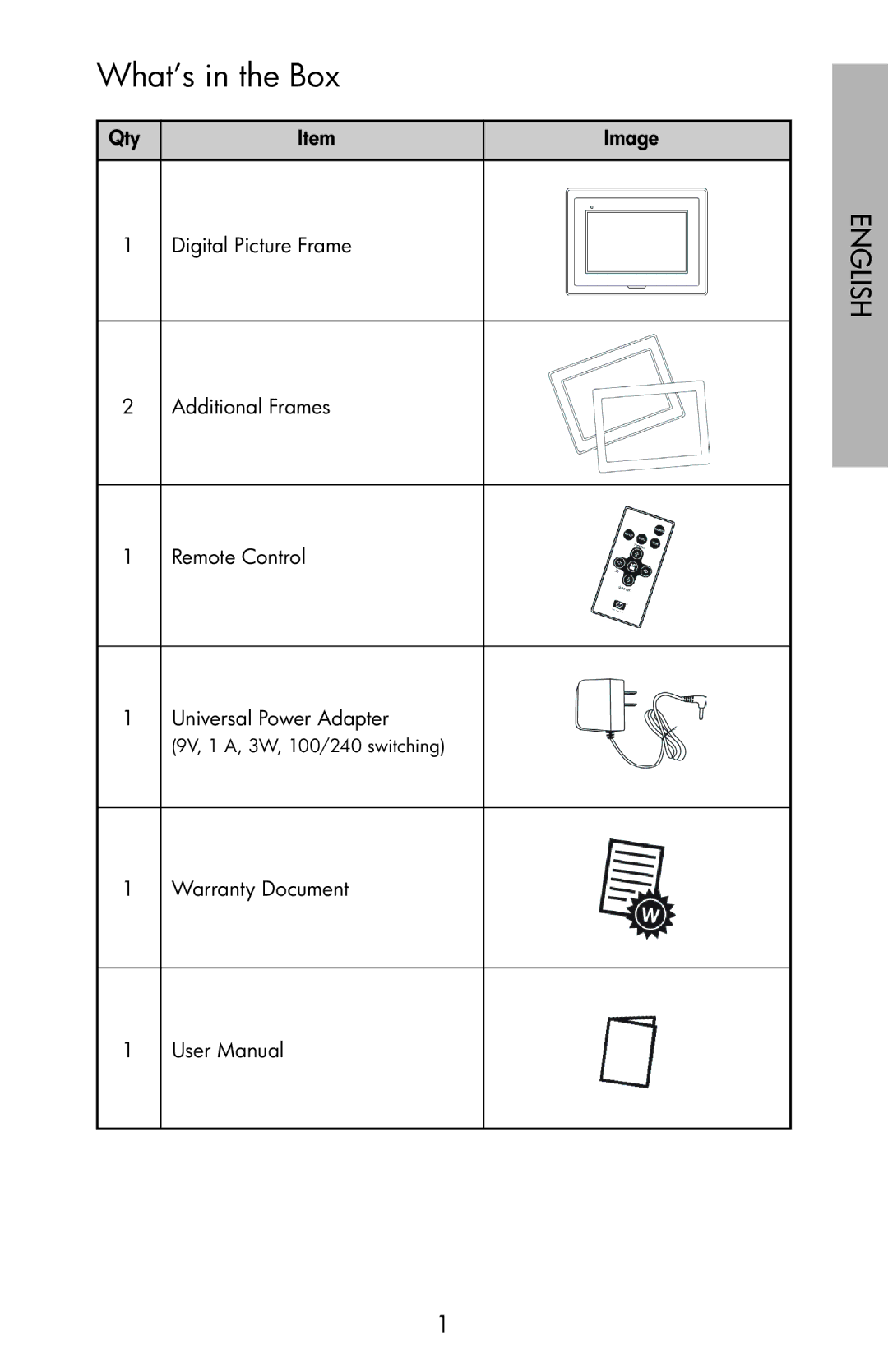 HP df750 manual What’s in the Box 