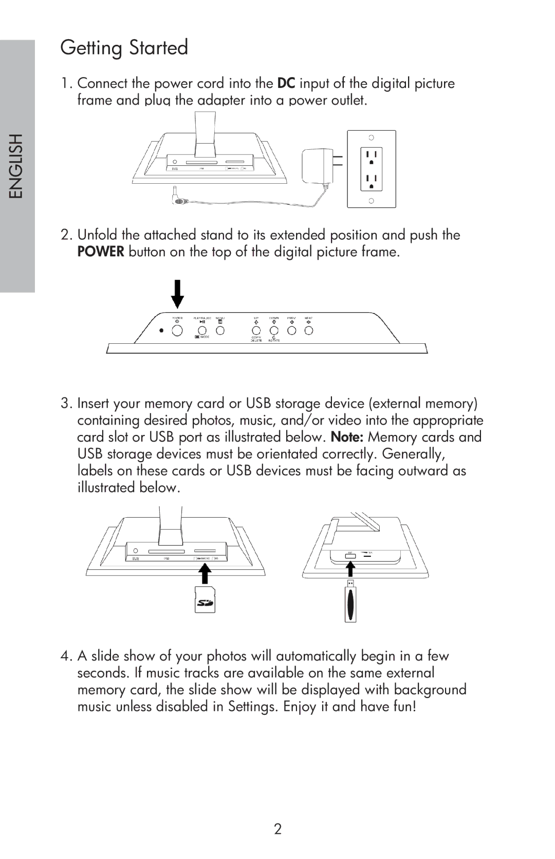 HP df750 manual Getting Started, English 