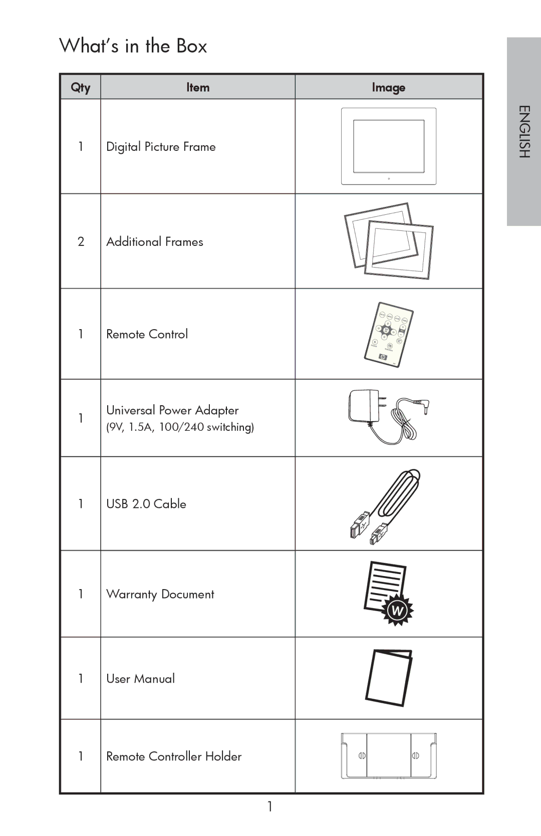 HP DF800 manual What’s in the Box 