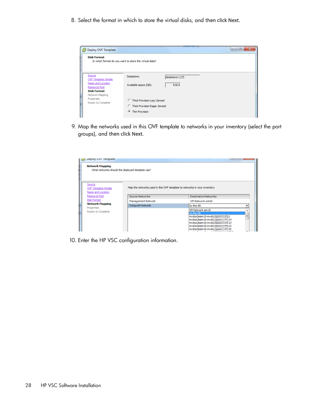 HP Distributed Cloud Networking manual HP VSC Software Installation 