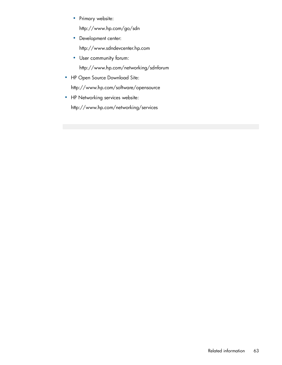 HP Distributed Cloud Networking manual Related information 