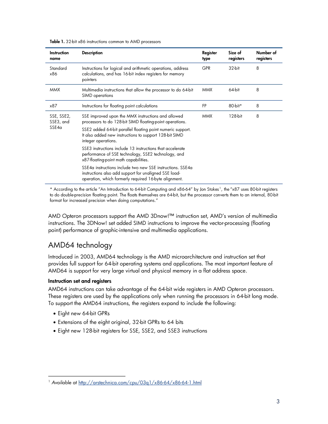 HP DL585 - - G2 manual AMD64 technology 