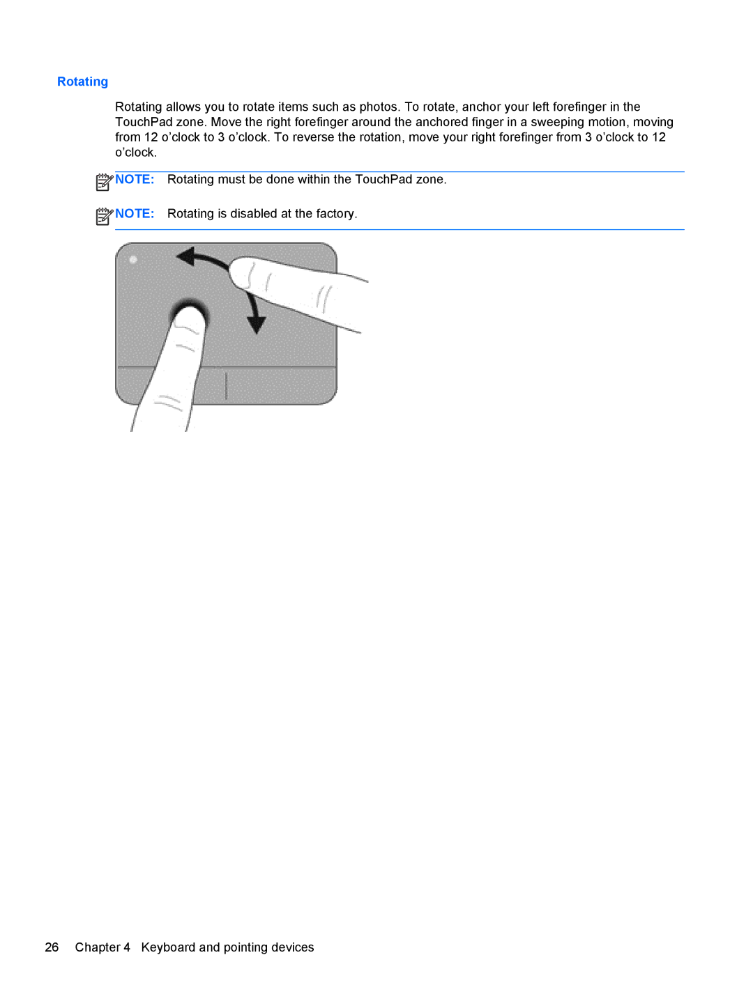 HP Dm4-2070us manual Rotating 