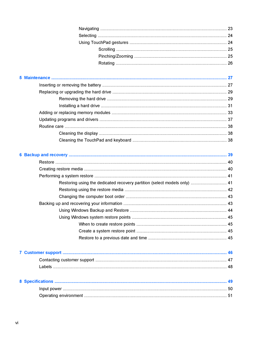 HP Dm4-2070us manual Contacting customer support Labels 