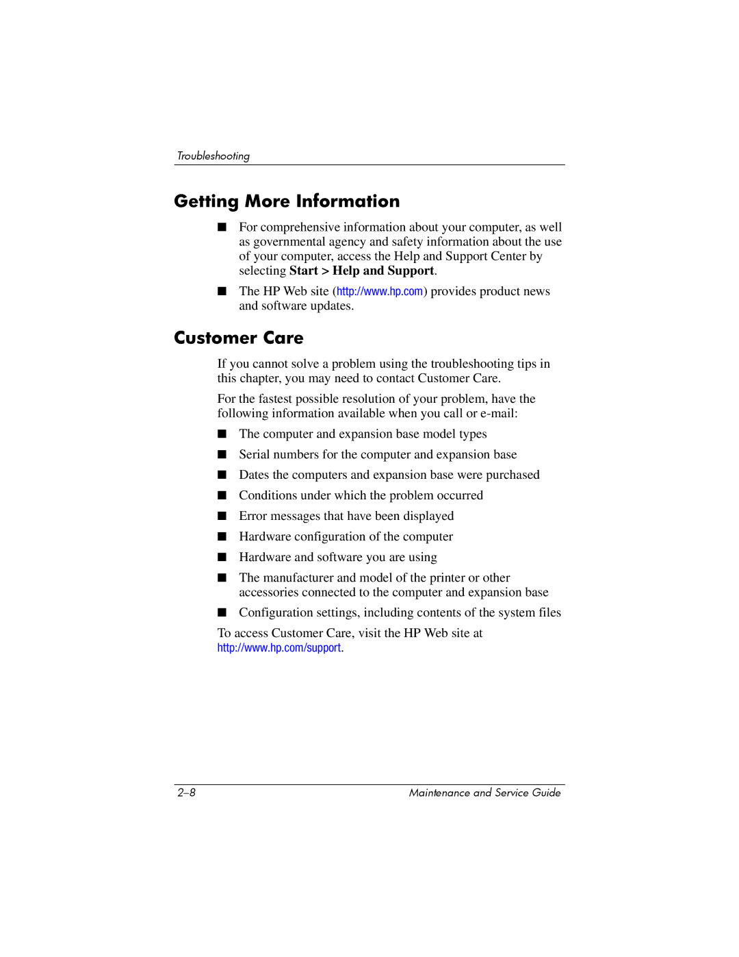 HP Docking Station XB3000 manual Getting More Information 