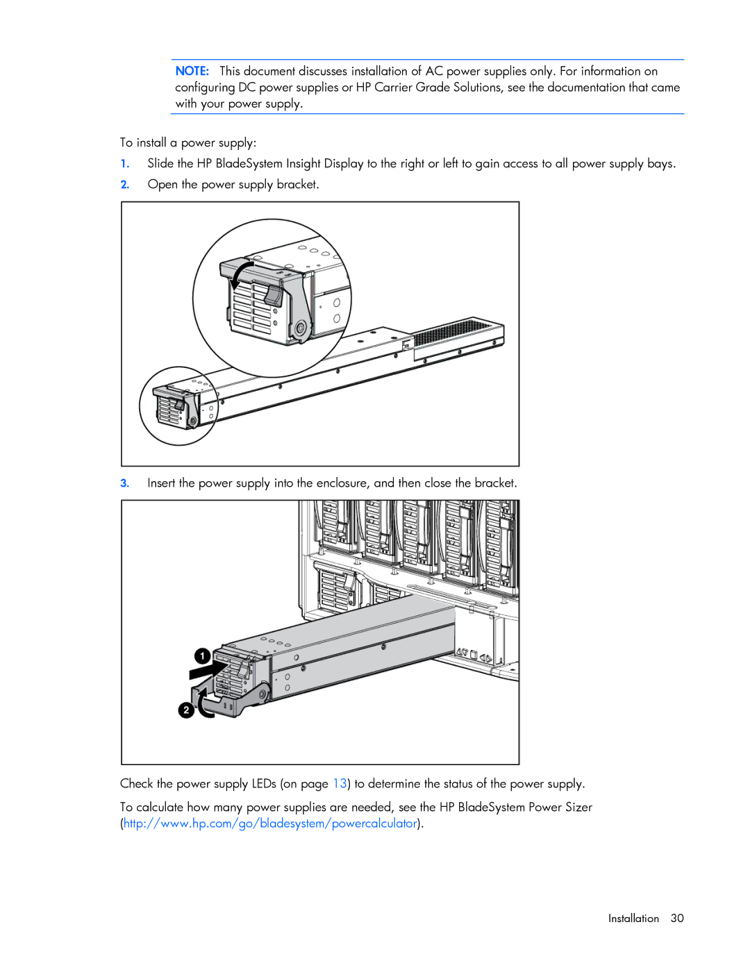 HP Doll c7000 manual Installation 