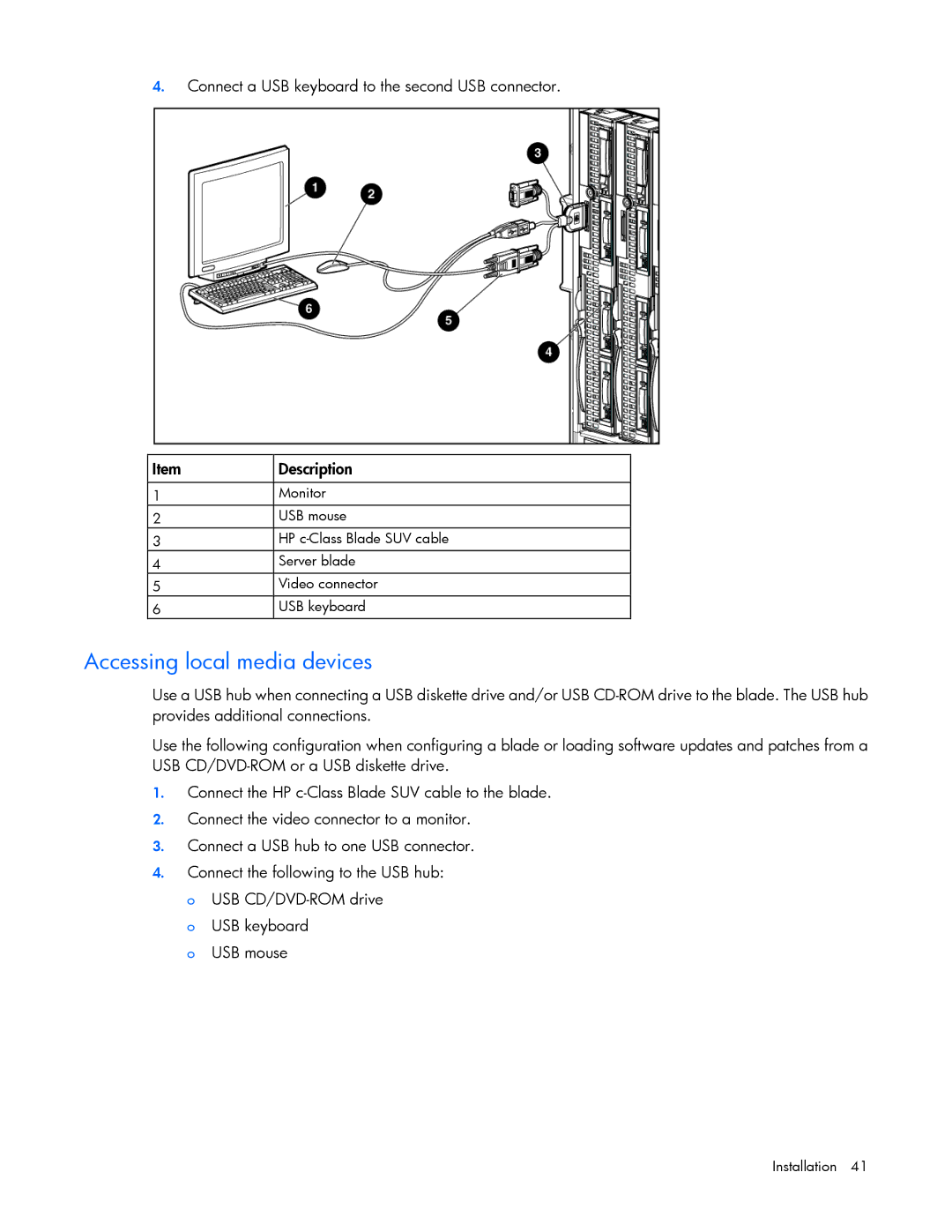 HP Doll c7000 manual Accessing local media devices 