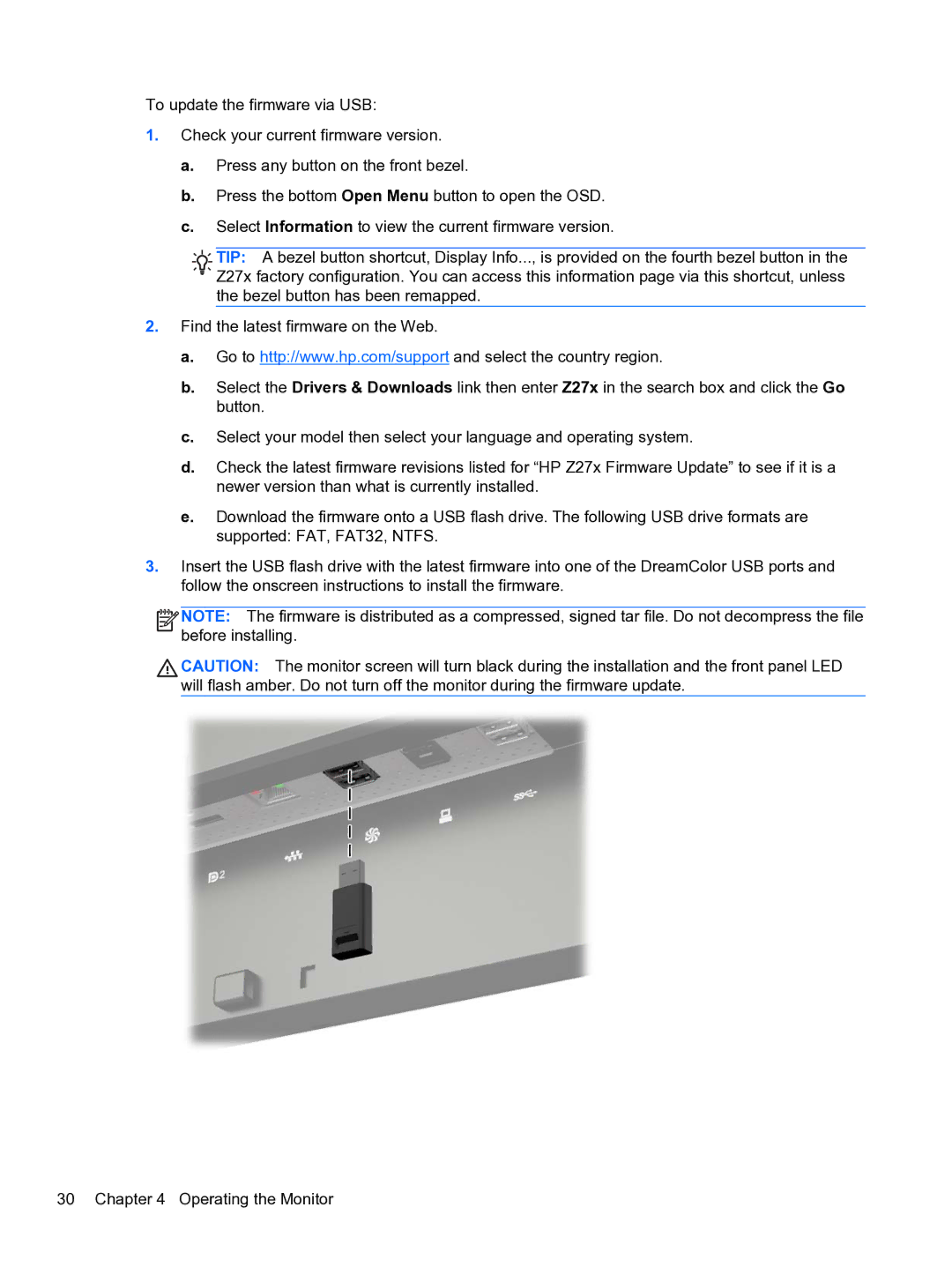 HP DreamColor Z27x Professional Display manual 