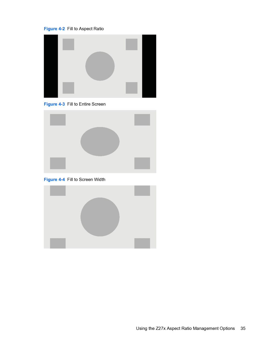 HP DreamColor Z27x Professional Display manual 2Fill to Aspect Ratio 